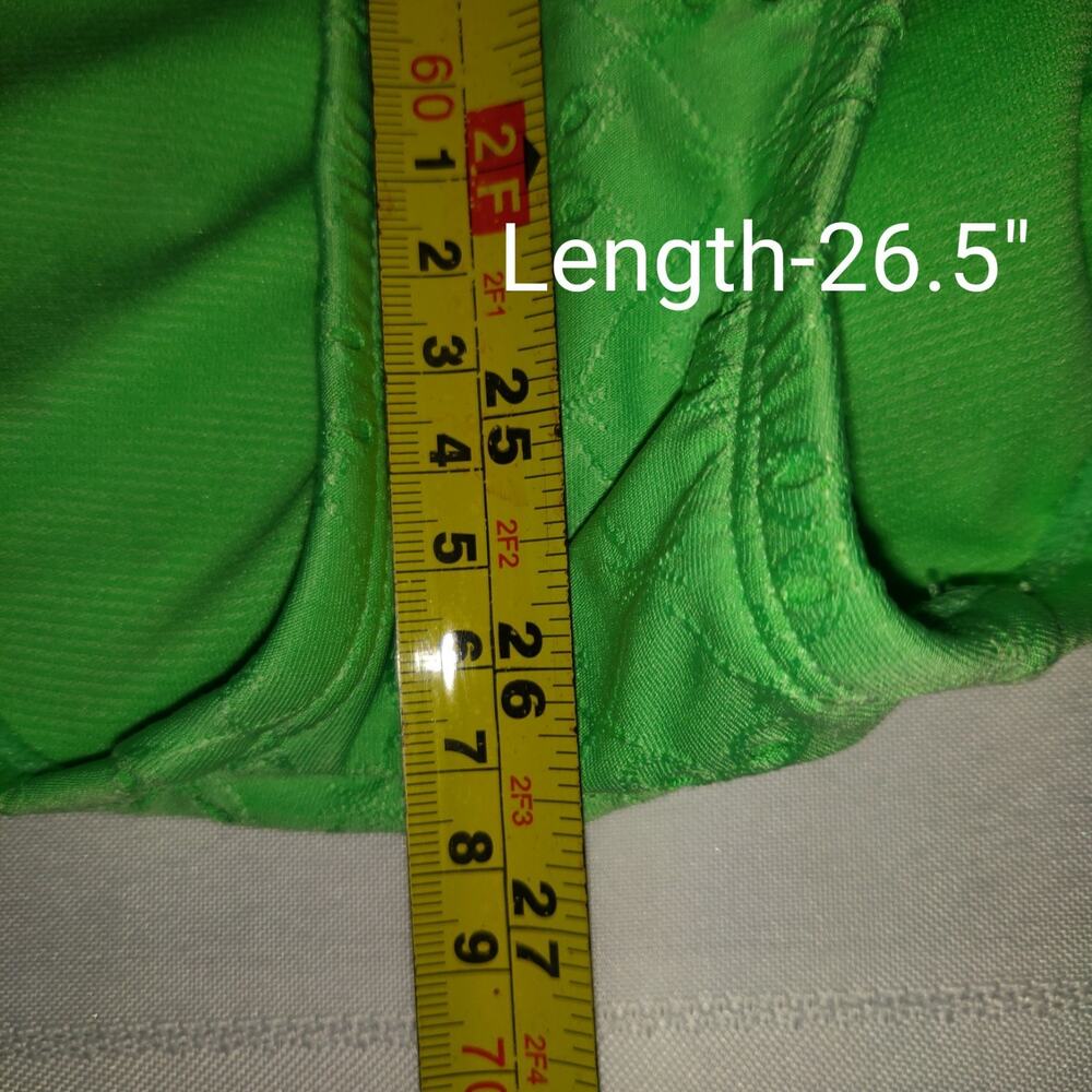 Green Eyelet Swimsuit Women's Sz XL 16 18 Built In Bra Strappy Back One Piece - Picture 13 of 16
